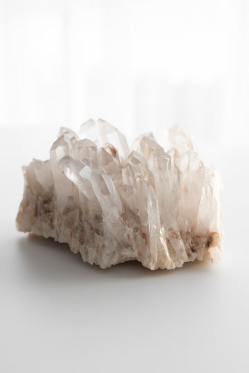 included clear quartz cluster