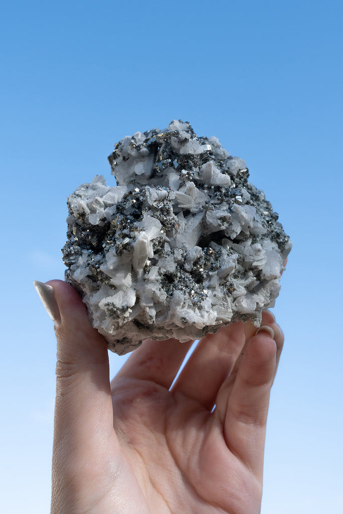 Calcite Pyrite Quartz Specimen