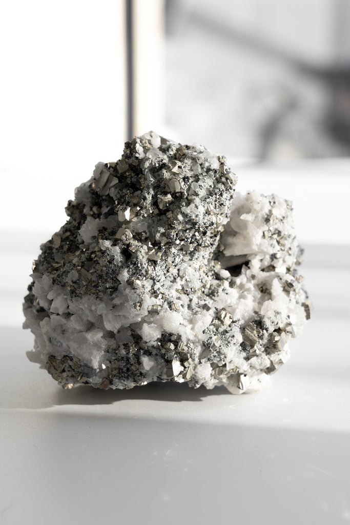 Calcite Pyrite Quartz Specimen