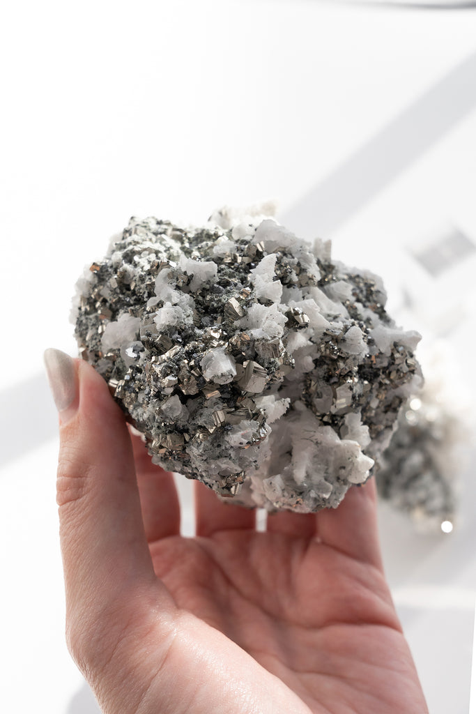 Calcite Pyrite Quartz Specimen