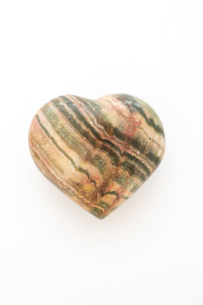 ocean jasper heart stone