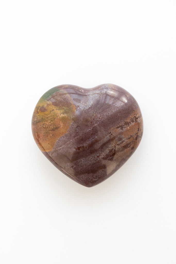 ocean jasper heart stone