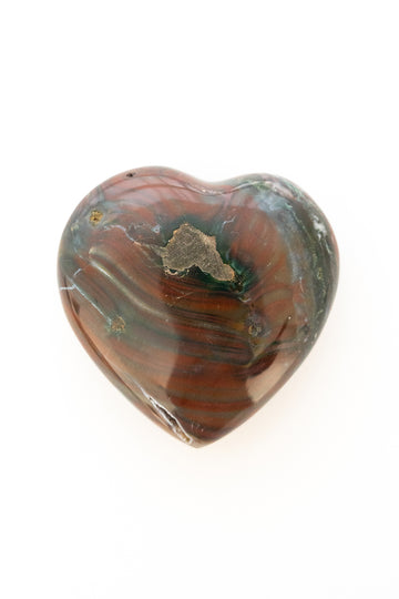 ocean jasper heart stone