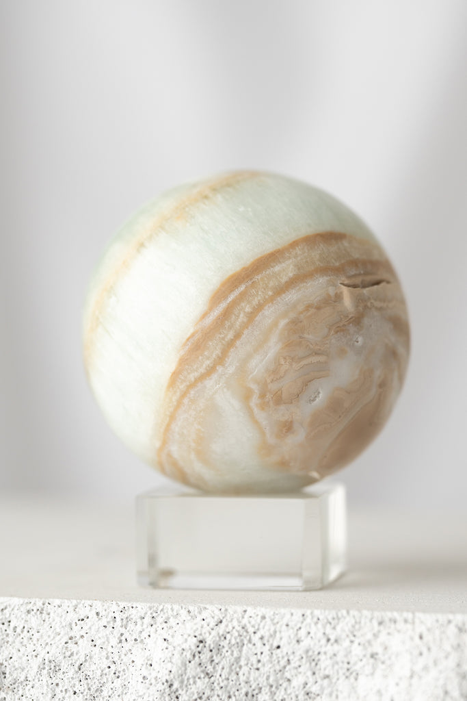 Caribbean blue calcite sphere