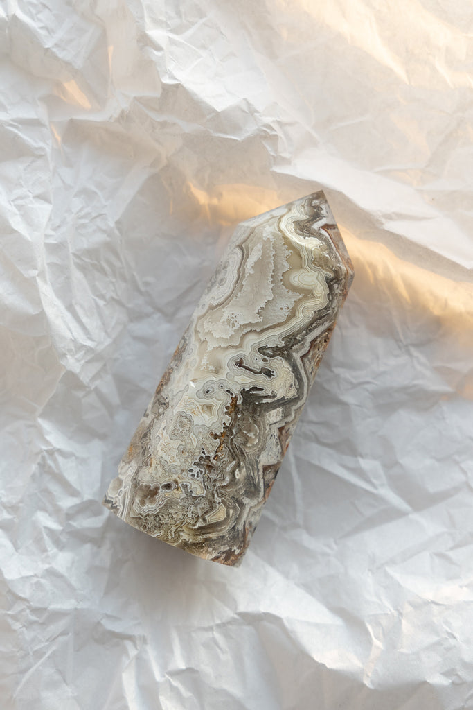 Mexican Sardonyx Point lace agate