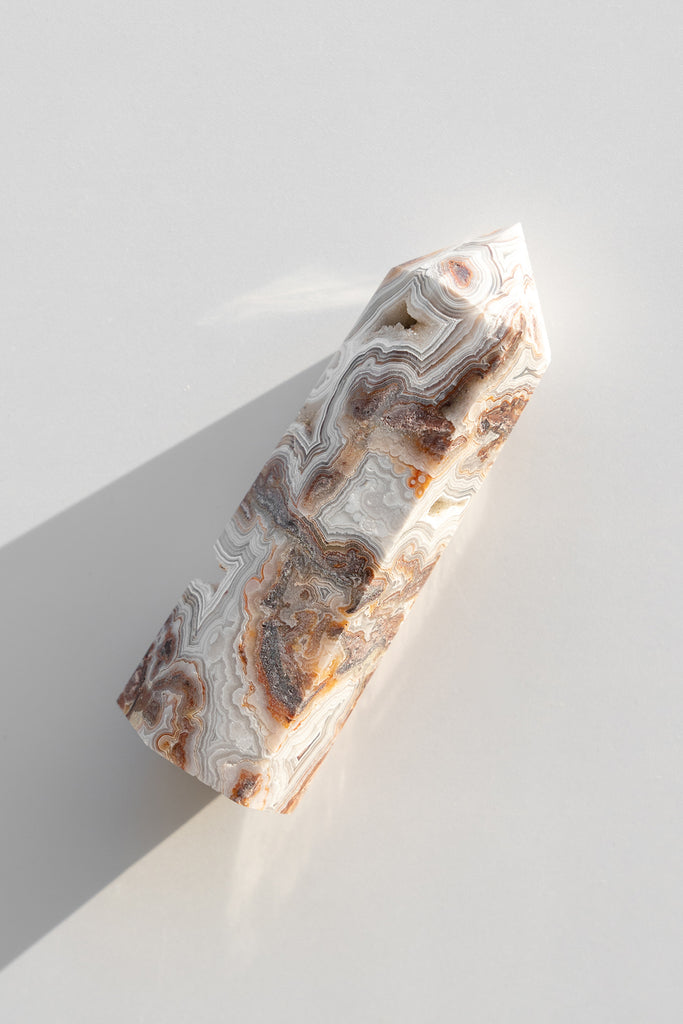 Mexican Sardonyx Point lace agate