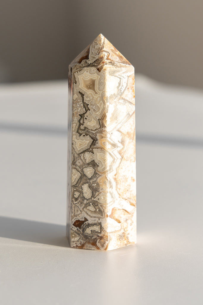 Mexican Sardonyx Point lace agate