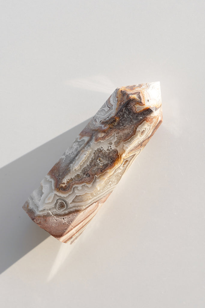 Mexican Sardonyx Point lace agate
