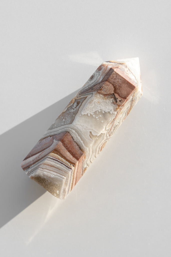 Mexican Sardonyx Point lace agate