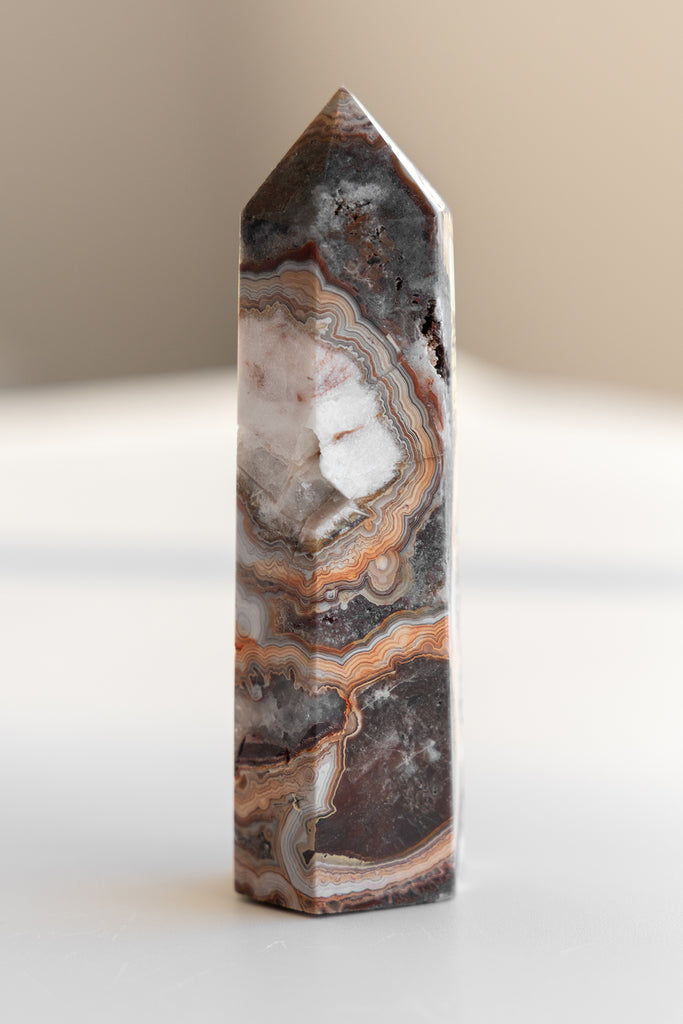 Mexican Sardonyx Point lace agate