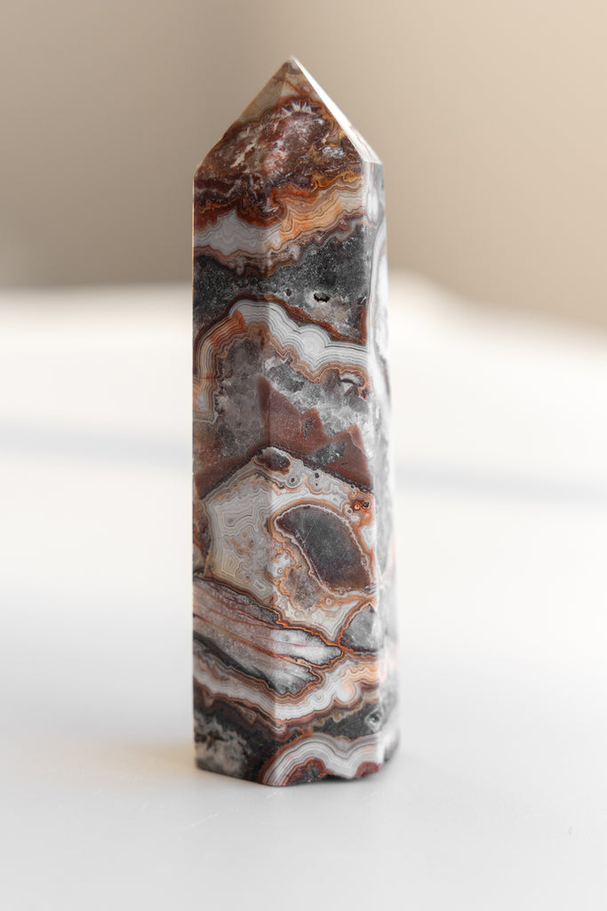 Mexican Sardonyx Point lace agate