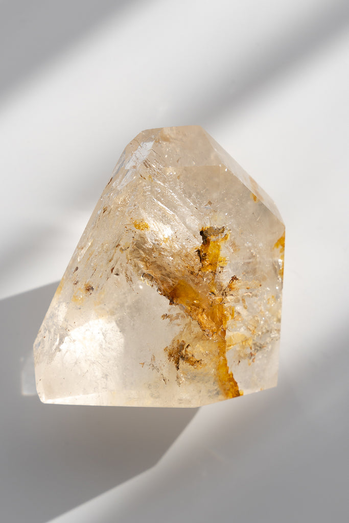 Included Quartz faceted golden healer