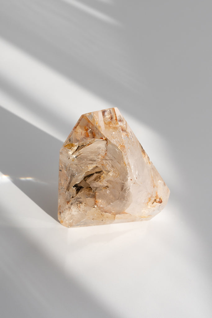 Included Quartz Faceted Point