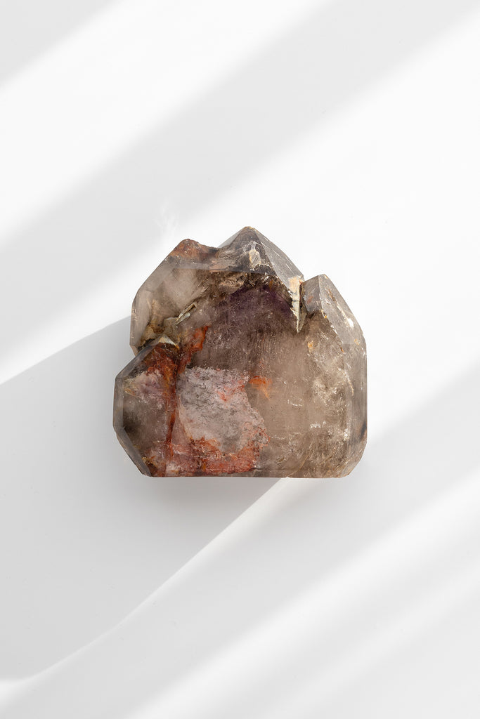 Included Quartz amethyst triple Point