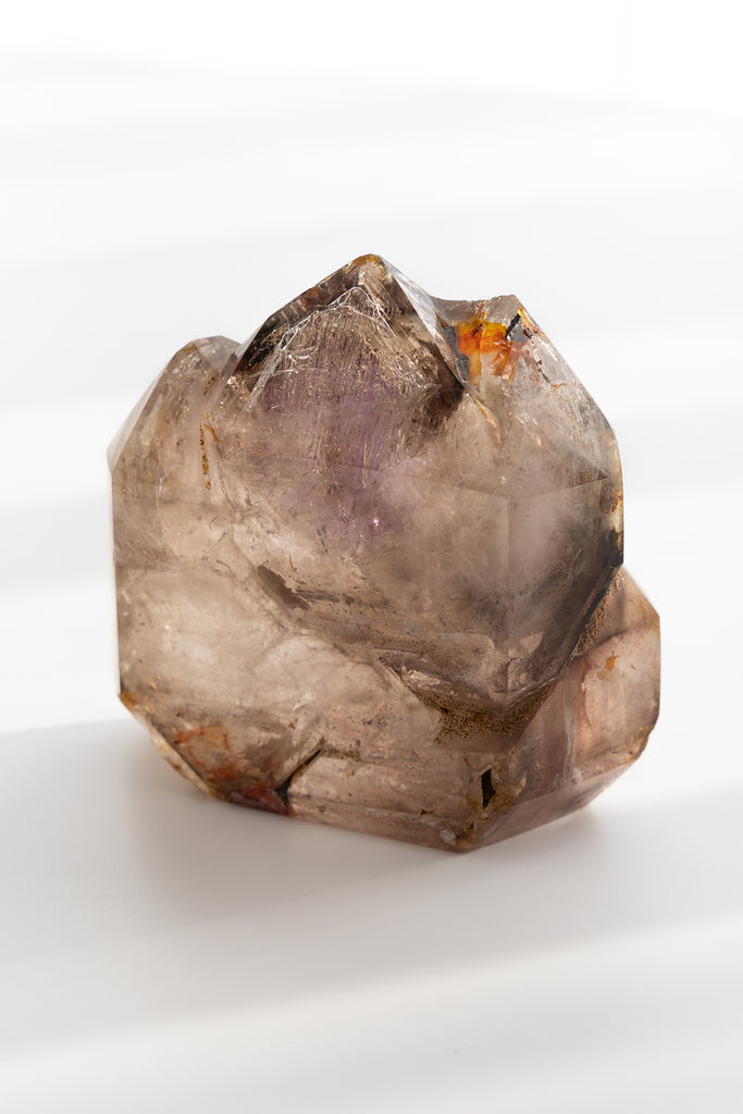 Included Quartz amethyst triple Point