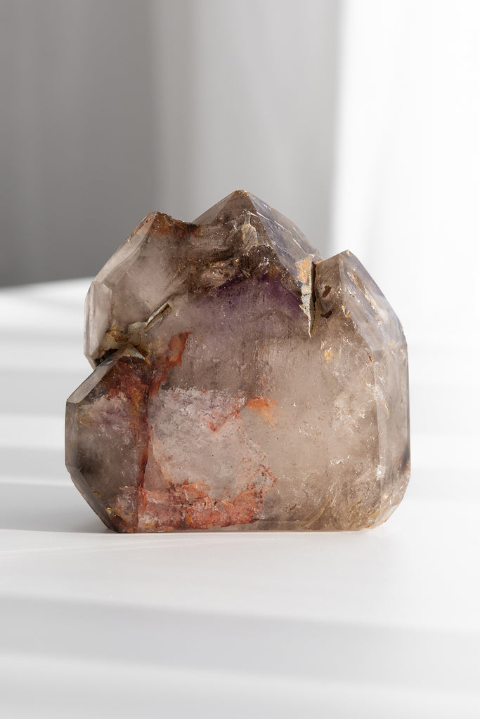 Included Quartz amethyst triple Point