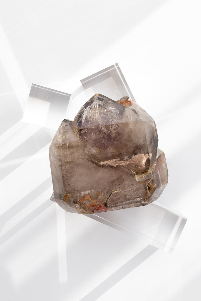 Included Quartz amethyst triple Point