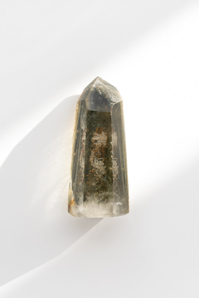 Included Quartz Lodolite Obelisk