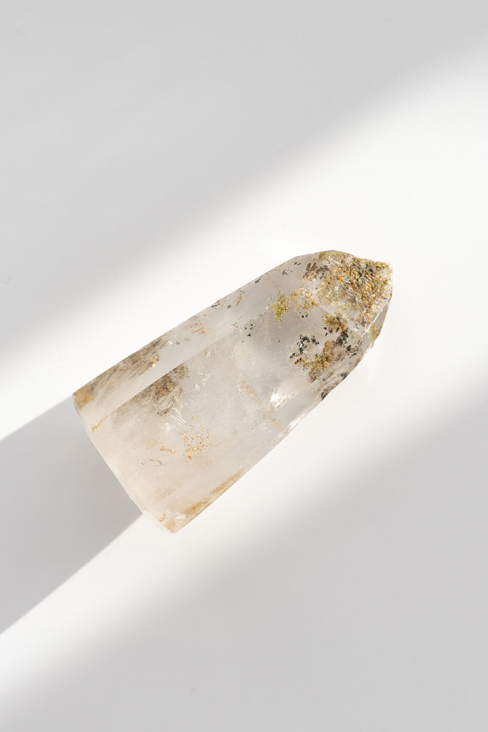 Included Quartz Lodolite Obelisk
