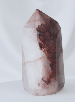 hematoid quartz fire quartz point video