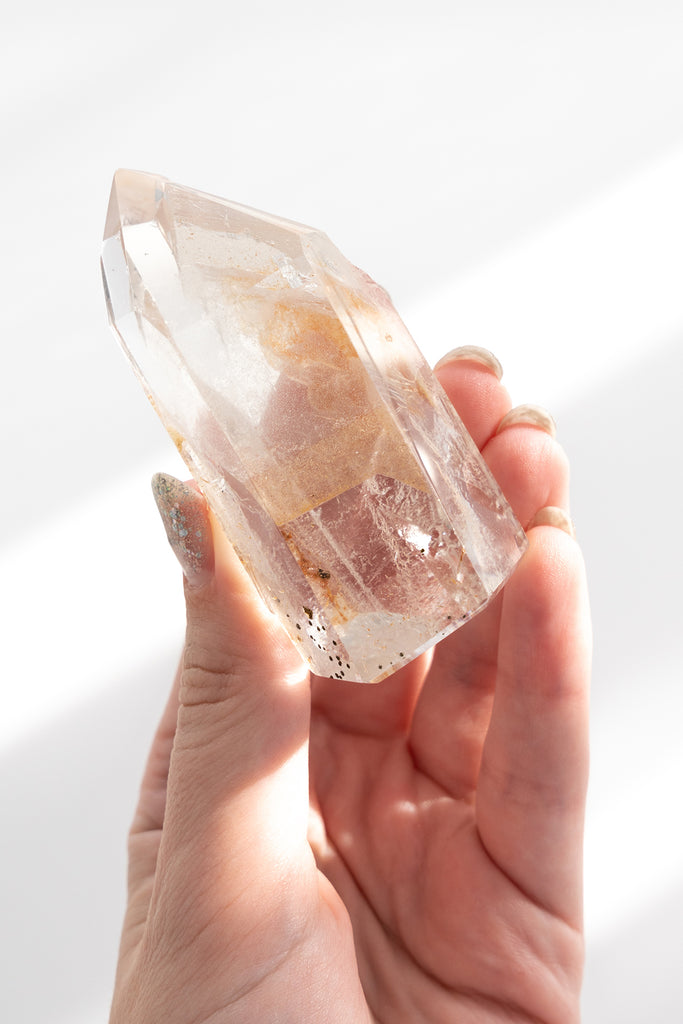 Included Quartz Faceted Point