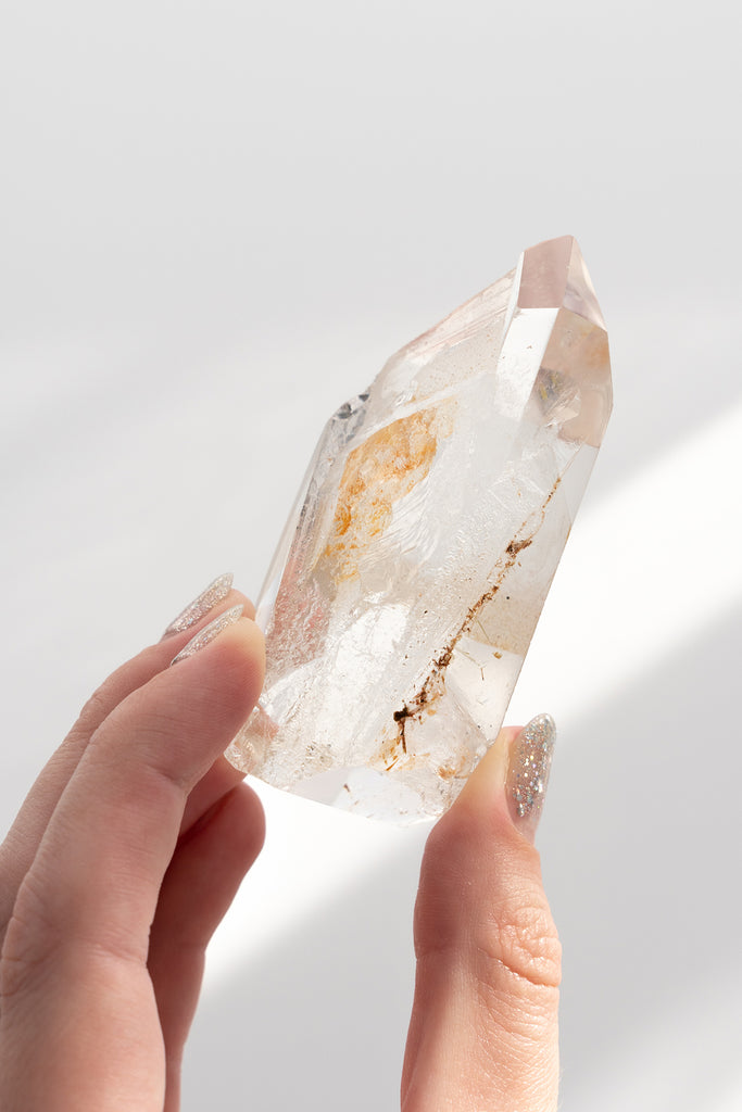 Included Quartz Faceted Point