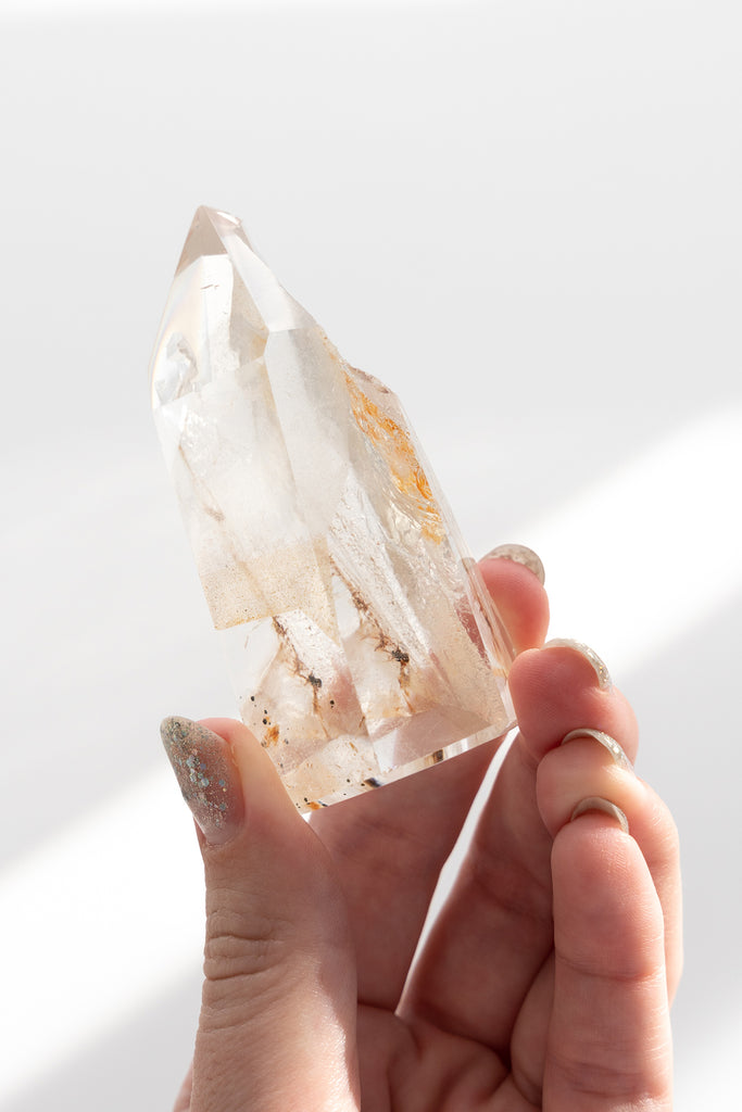 Included Quartz Faceted Point