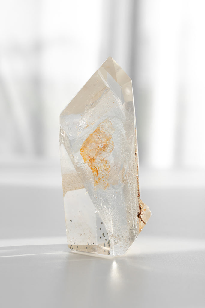 Included Quartz Faceted Point