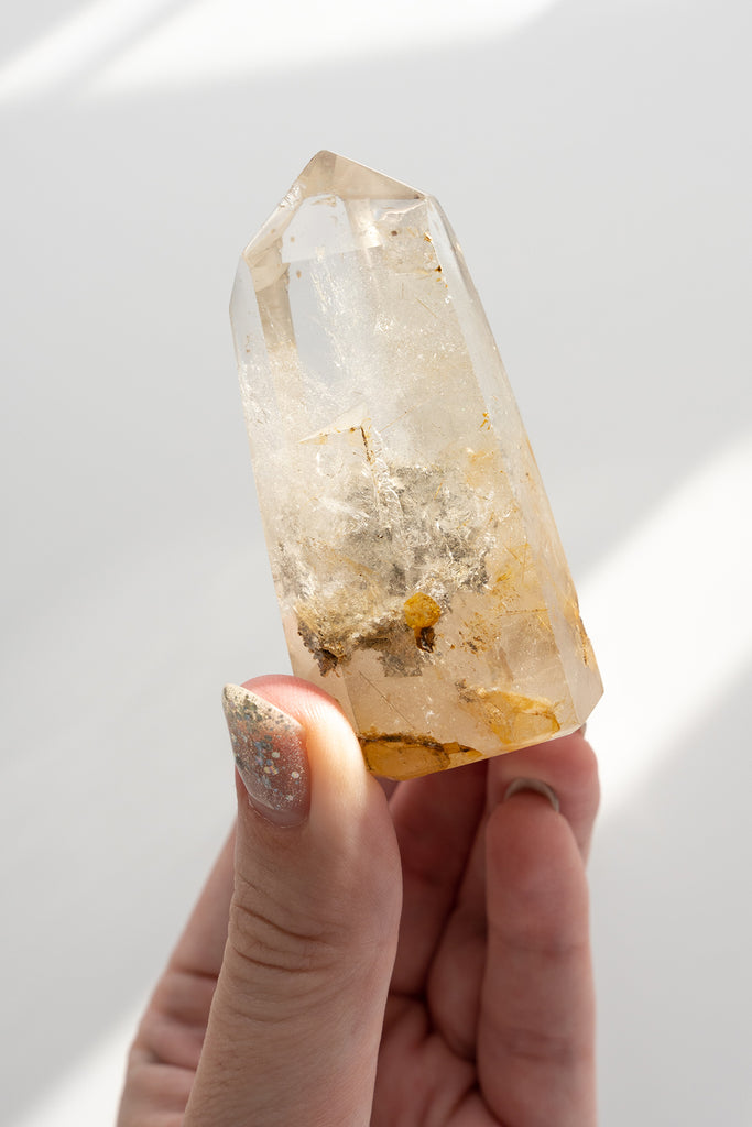 Included quartz with rutile