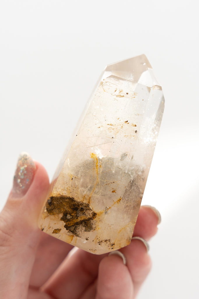 Included quartz with rutile