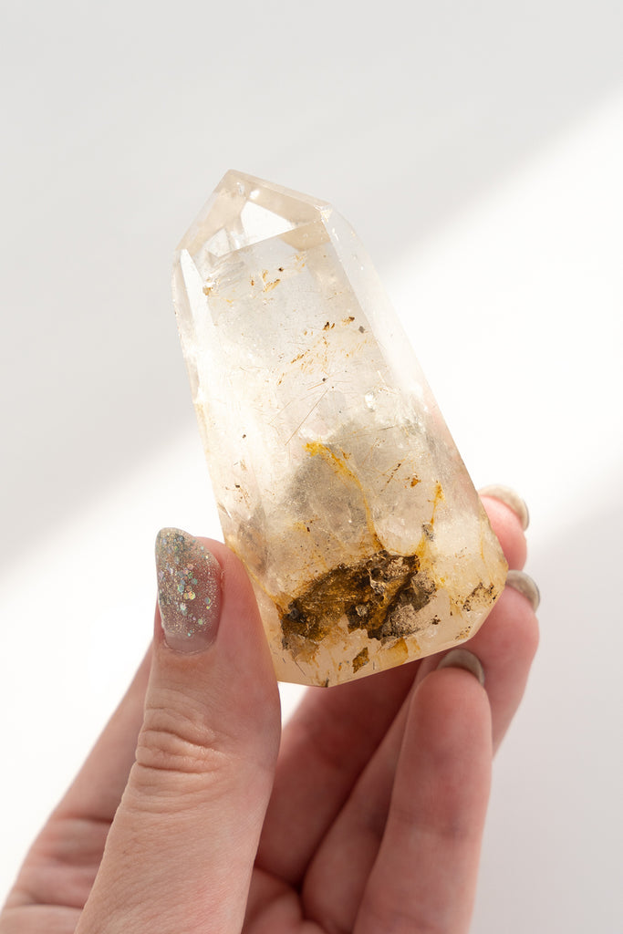 Included quartz with rutile