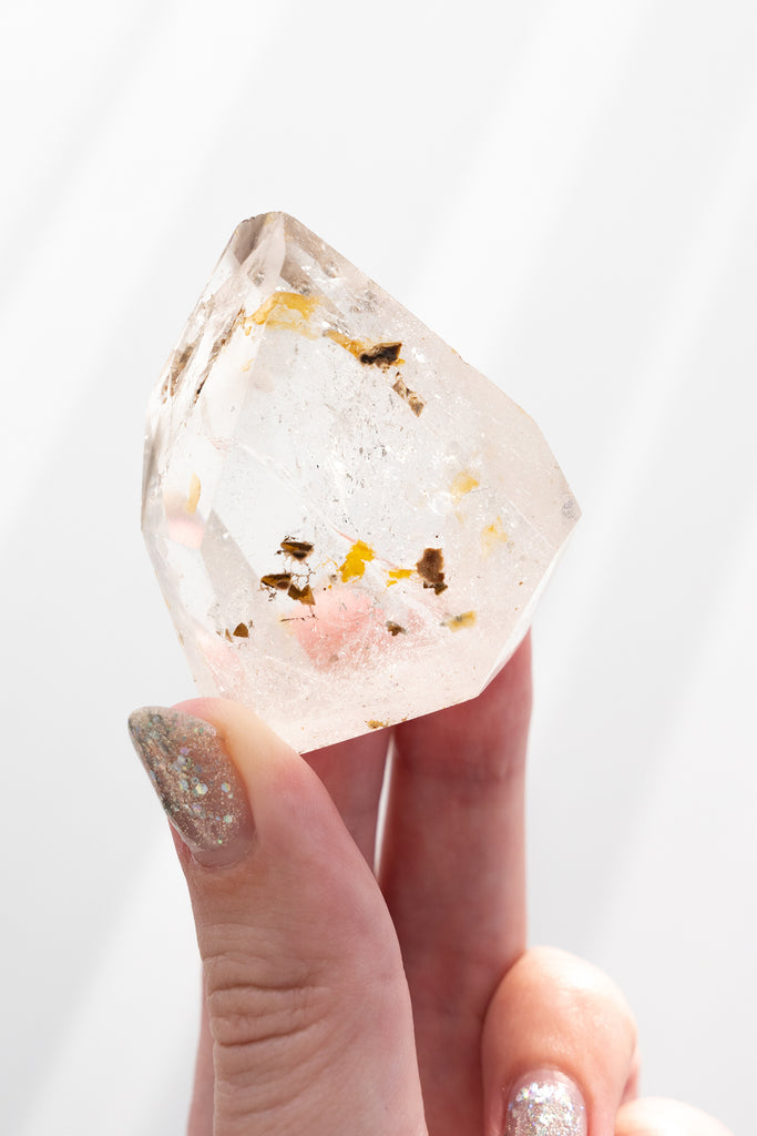 Included Quartz Faceted Point