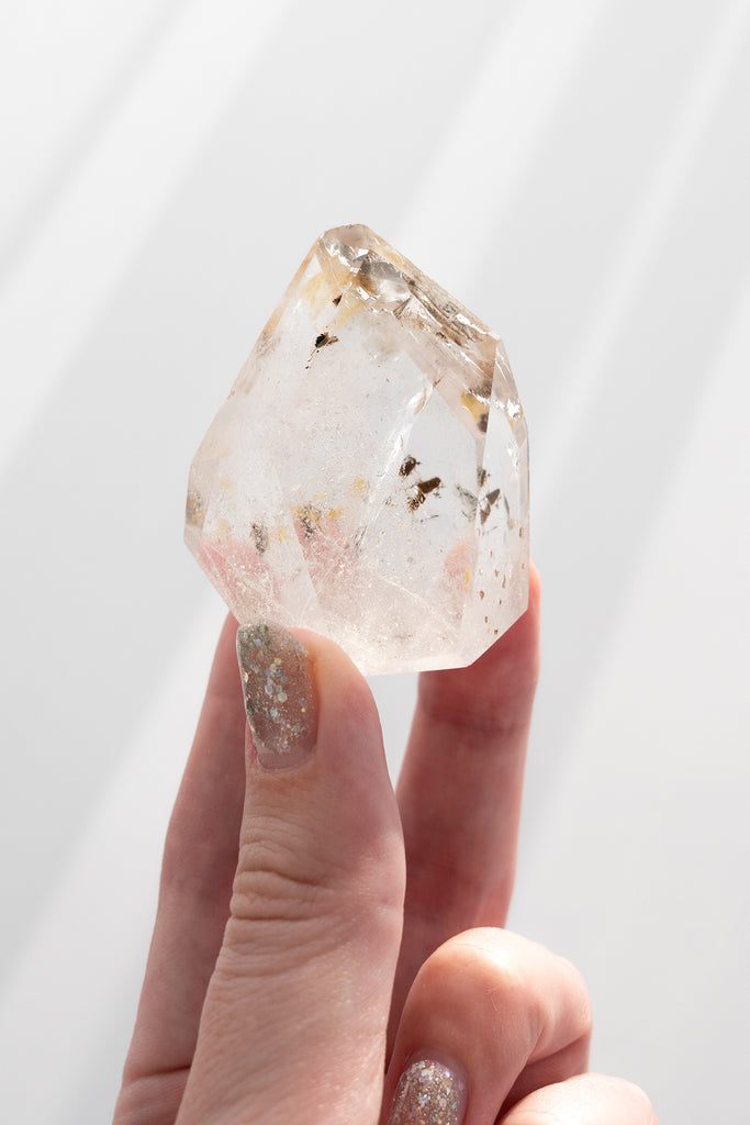 Included Quartz Faceted Point
