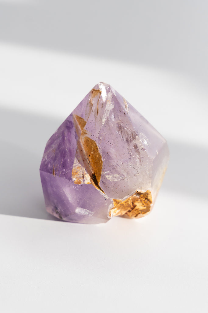 Included Quartz Obelisk with Amethyst