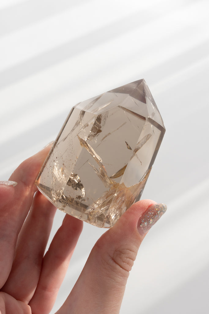 included inclusion smokey smoky quartz