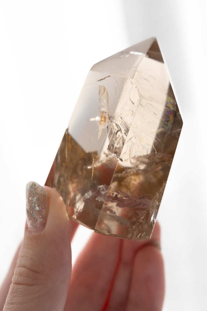 included inclusion smokey smoky quartz