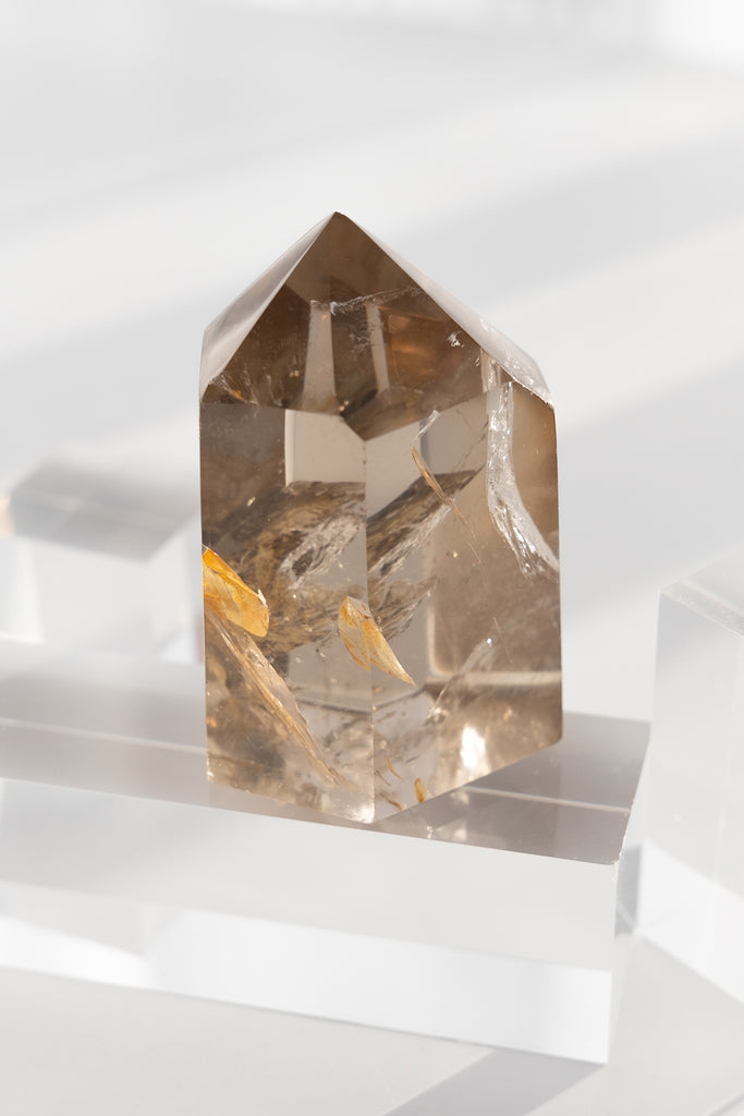 included inclusion smokey smoky quartz