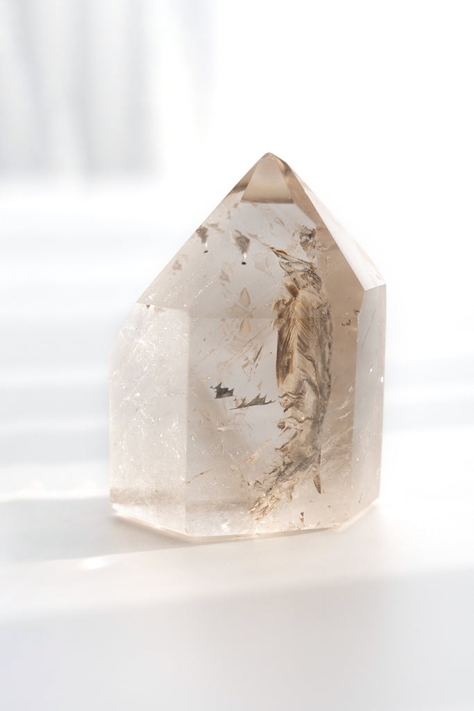 included inclusion smokey smoky quartz