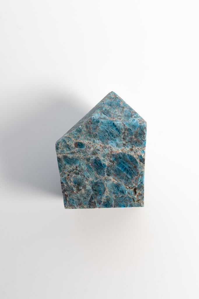 blue apatite chunky point