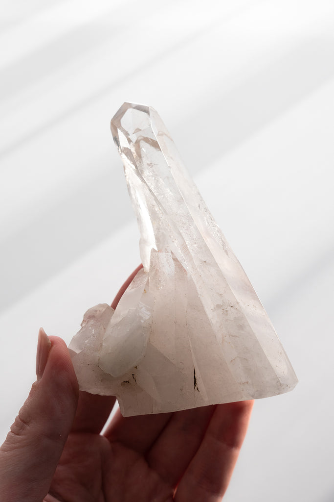 clear quartz cluster