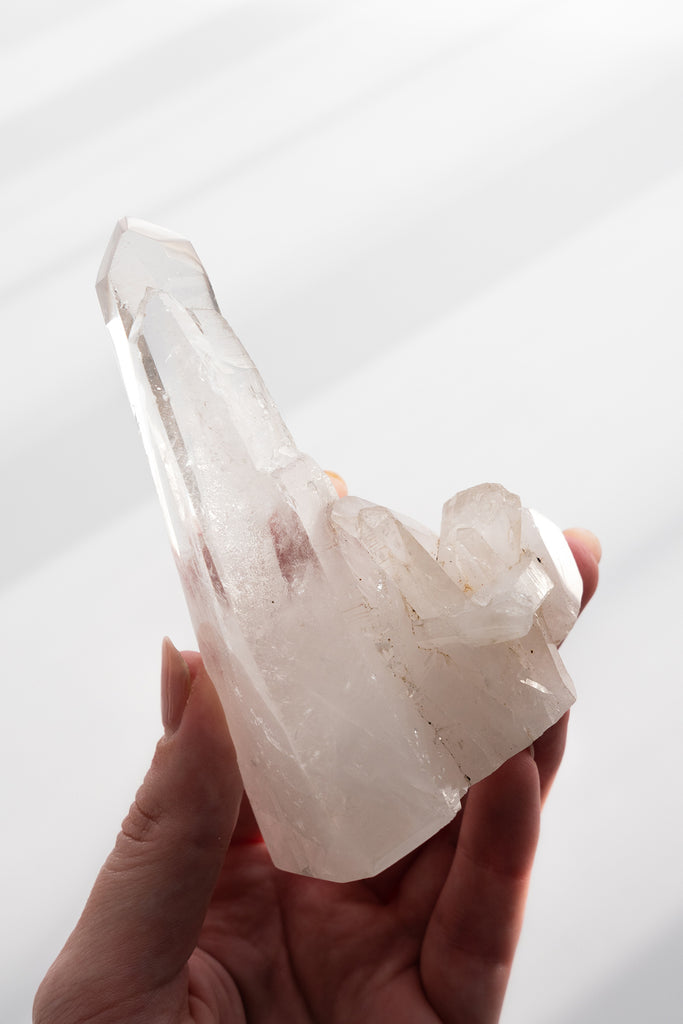 clear quartz cluster