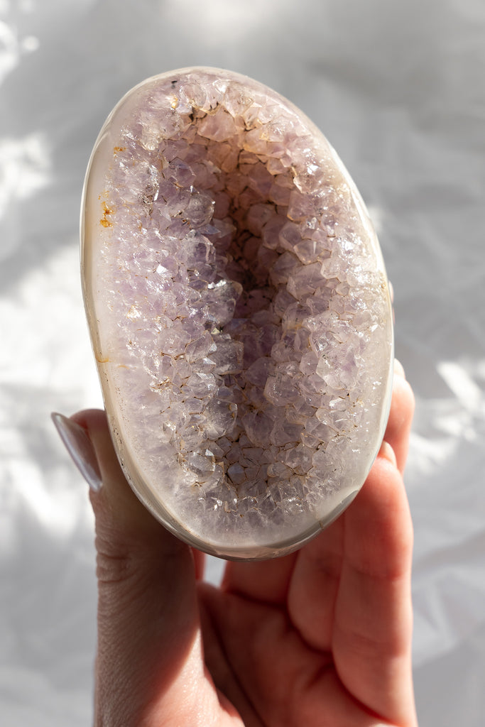 amethyst agate geode crystal