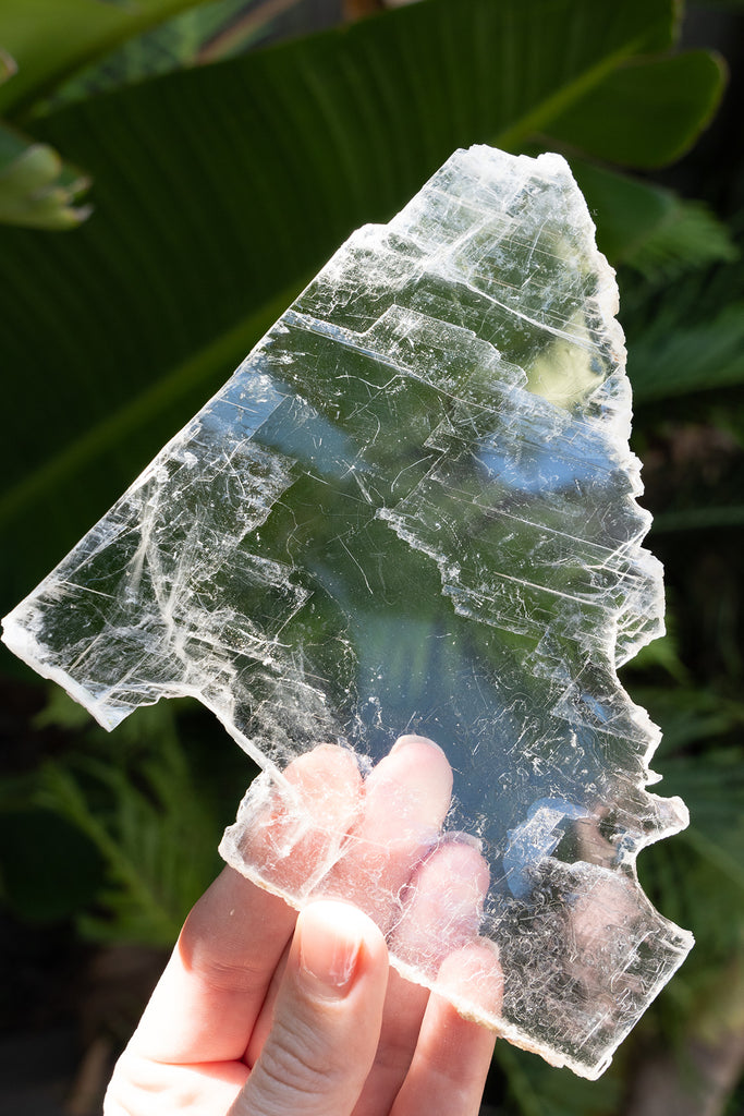 selenite window charging plate crystal