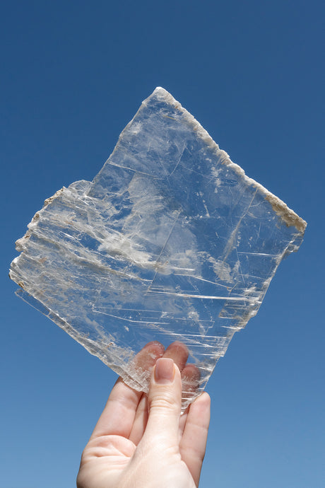 selenite window charging plate crystal