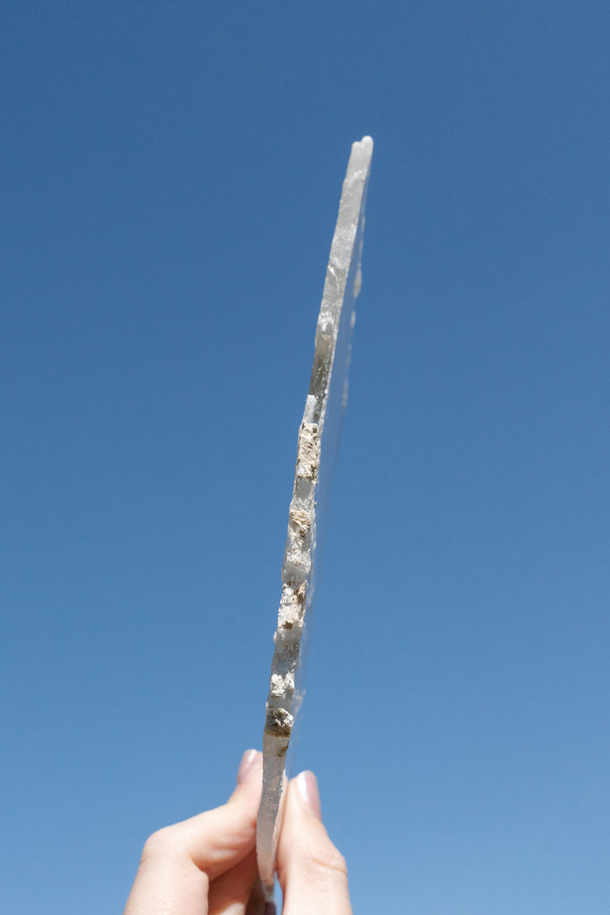 selenite window charging plate crystal
