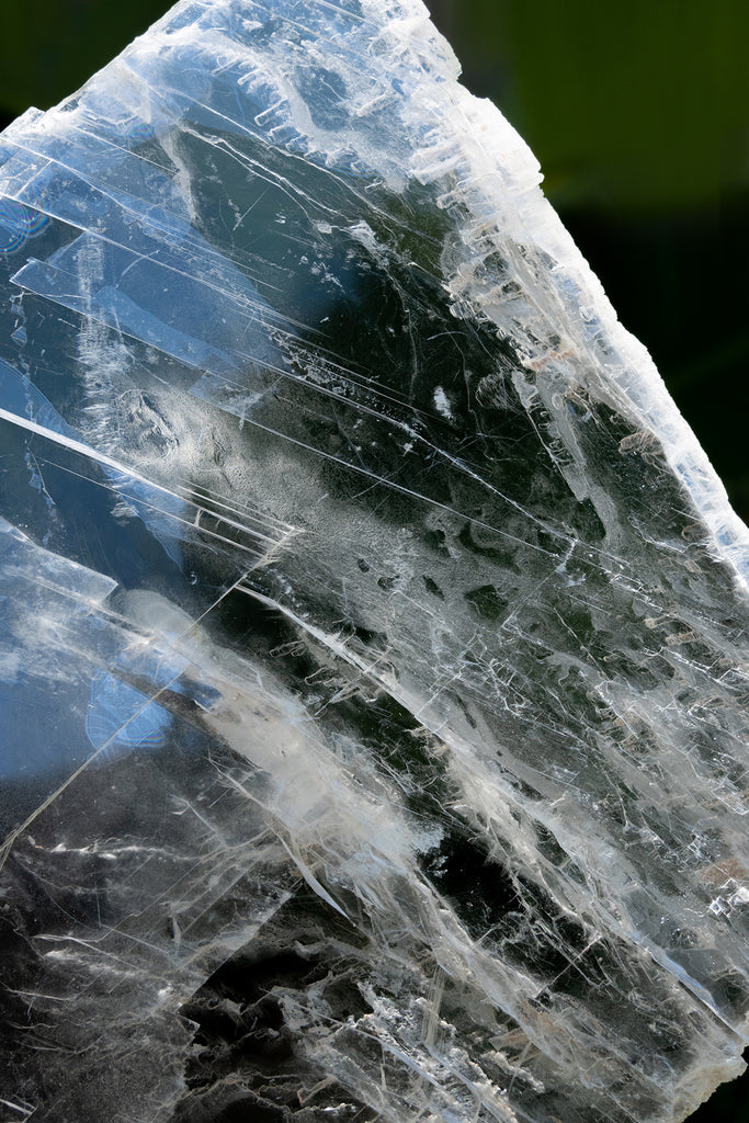 selenite window charging plate crystal