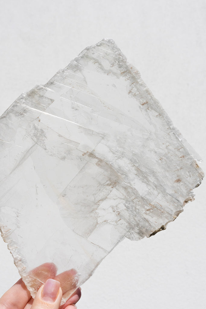 selenite window charging plate crystal