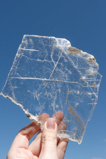 selenite window charging plate crystal
