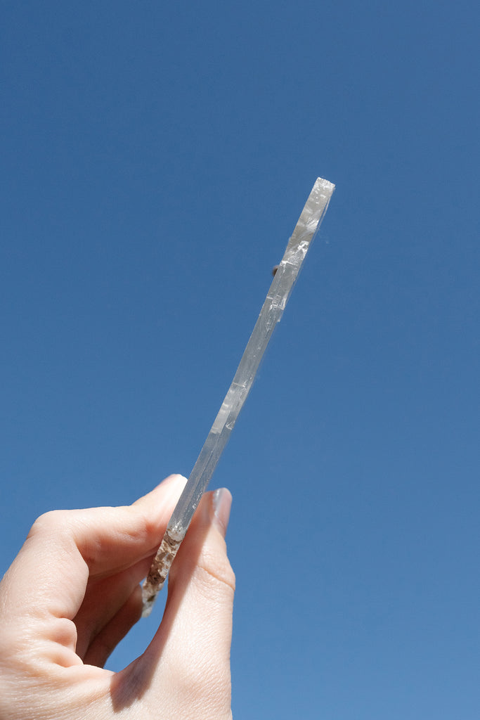 selenite window charging plate crystal