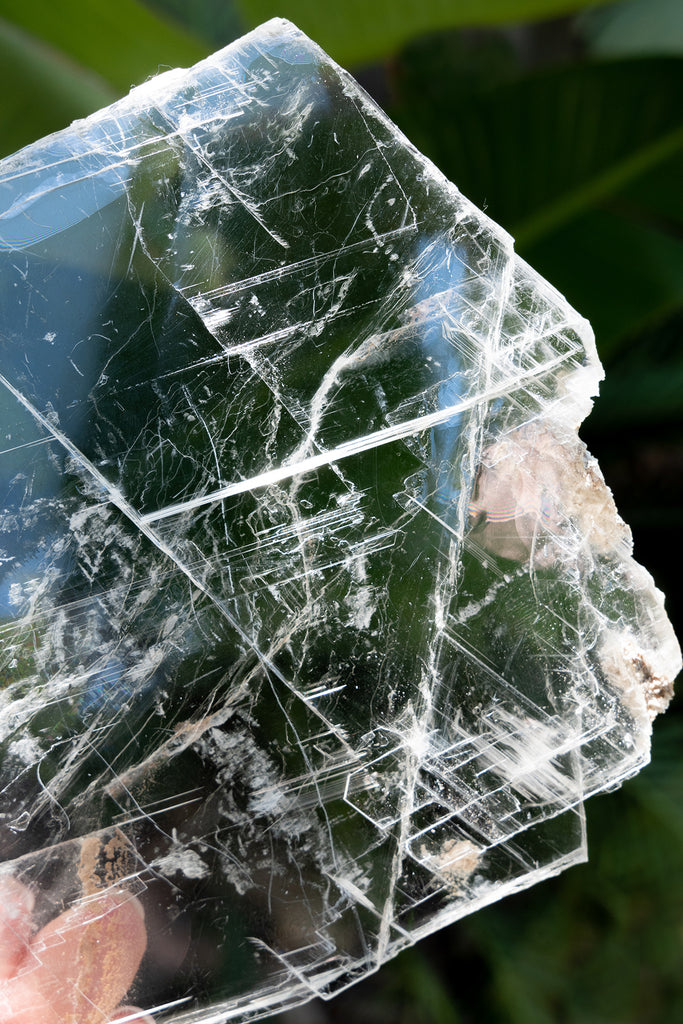 selenite window charging plate crystal